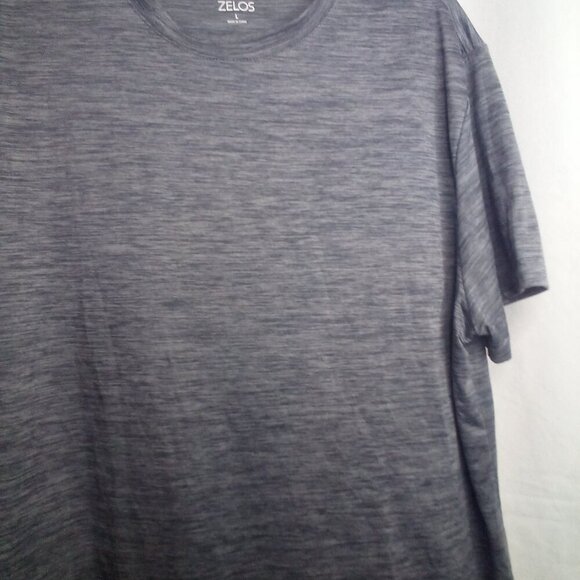 Zelos Shirt Mens L Short Sleeve Active Athletic Gray - Picture 8 of 13